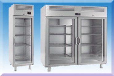 Armario expositor vertical inoxidable